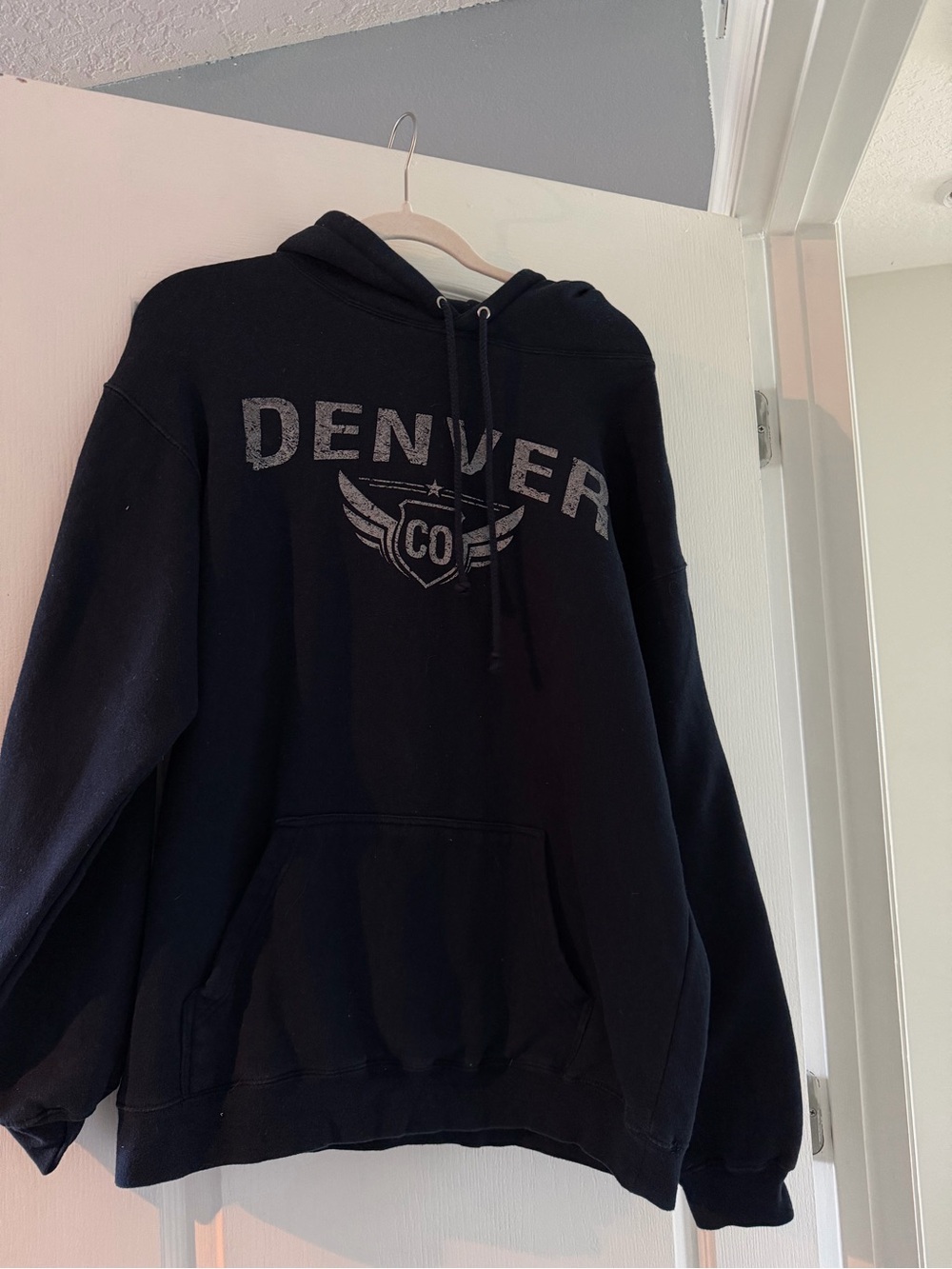 Denver CO navy blue hoodie